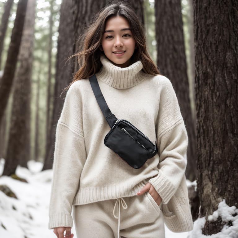 UTO Fanny Pack for Women Crossbody Trendy Fashion Belt Purse Chest Waist Hip Bumbag for Outdoor Shopping Travel Hiking - Image 3